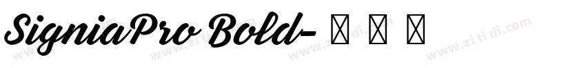 SigniaPro Bold字体转换